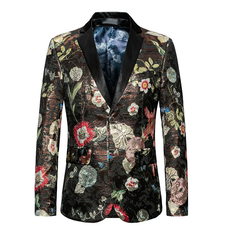 Classical Artisans Vibrant Floral Admired Blazer For Men