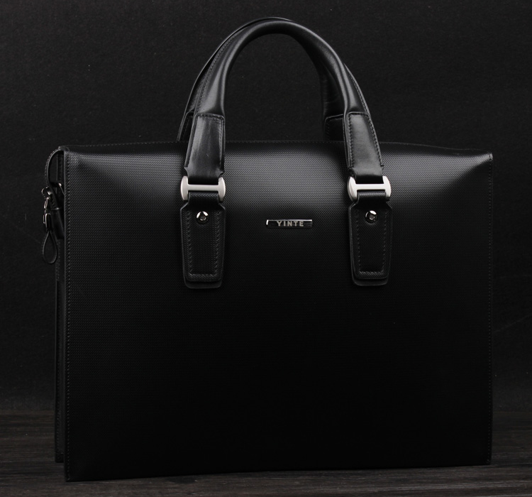 Luxus-High-End echtes Leder-Schwarz Checkered Bag B9PELPMUPI