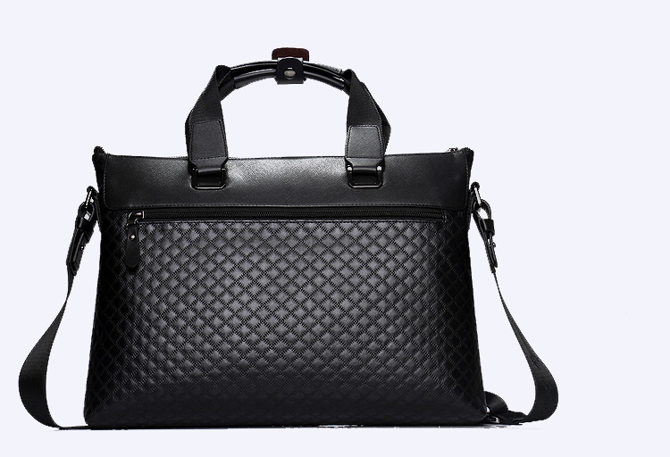 Stylish Business Casual Diagonal Cross-Section Black Bag