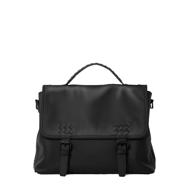 Stylish Leather Business Casual Mens Shoulder Black Bag